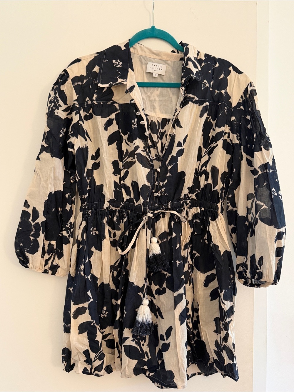 TANYA TAYLOR SWIM Imani Printed Cotton Voile Minidress